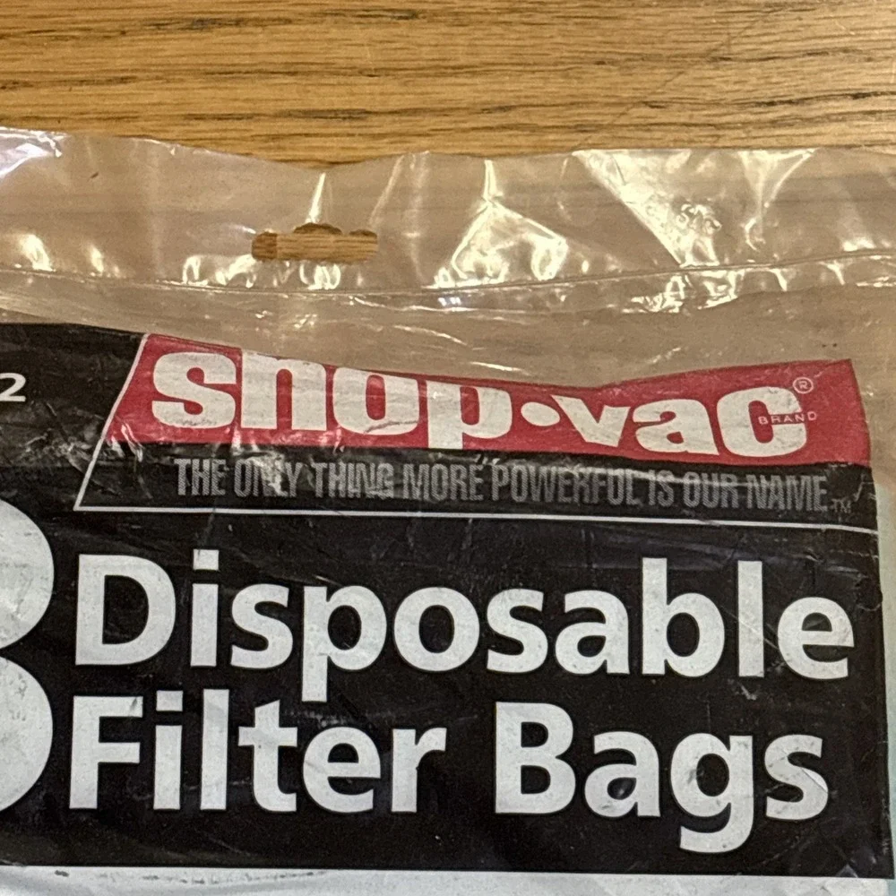 Shop-Vac 90662 10-14 Gallon Vacuum Disposable Filter Bags 3-Pack OEM - NEW